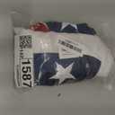 Bradford American Bunting USA Pleated Fan Flag 1.5x3 ft, Embroidered Small Bunting Flags with 3 Brass Grommets Outside Patriotic Half Fan for Decorations Memorial Day