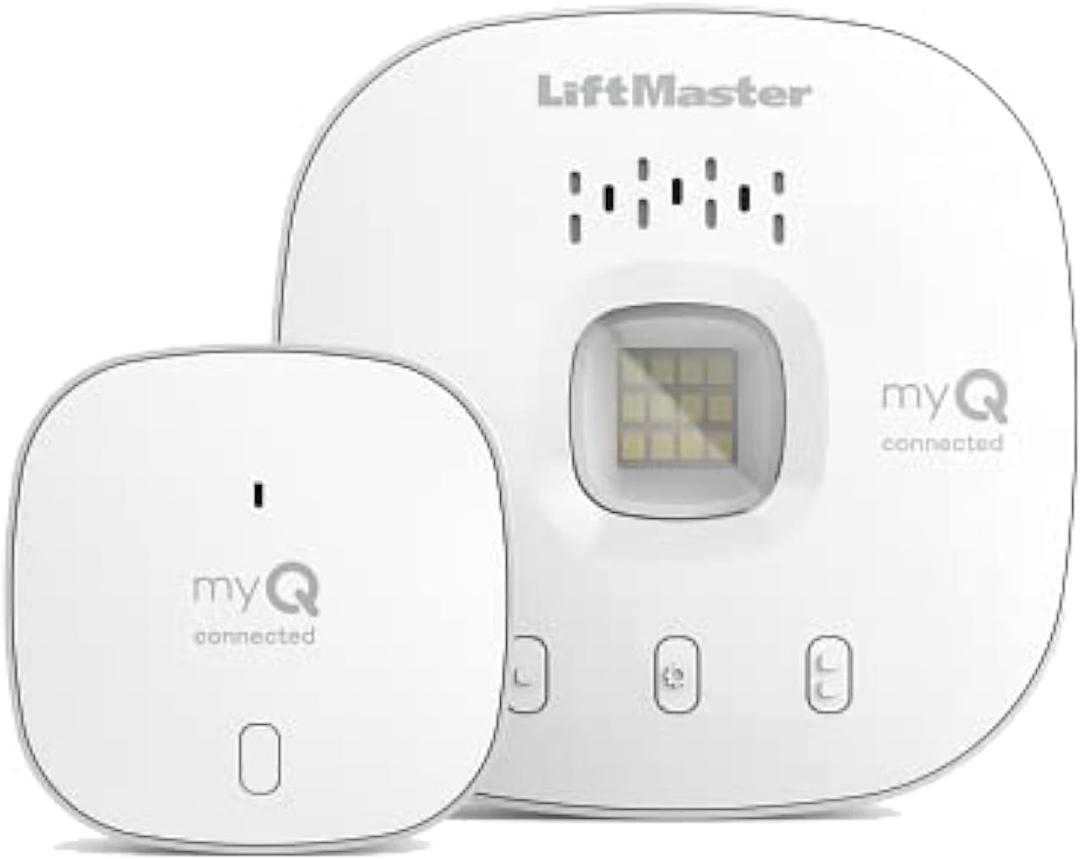 Liftmaster myQ Smart Garage Control - Wireless Garage Hub and Sensor with WiFi & Bluetooth - Smartphone Controlled, 821LMC-S, White