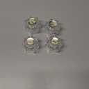 Enhon 2 Pairs Bathroom Faucet Knobs Replacement, Bathtub Faucet Handles Compatible with Delta/Delex/Peerless, Hot and Cold Sink Faucet Knobs Replacement Parts in Clear Acrylic, Include Screws