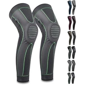 Full Leg Sleeves Long Compression Leg Sleeve Knee Sleeves Protect Leg, for Man Women Basketball, Arthritis Cycling Sport XXL