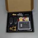 12V Smart Battery Disconnect Switch with Remote Control - Perfect for Cars, Trucks, RVs, and ATVs - Features LED Voltage Display and Anti-Theft Battery Cut-Off Capability (Grey-DC)