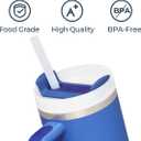 PureSip Adapt Stanley Bottle Straw, Reusable Straws with Filter, Stanley Straw Replacement 40 oz, 30 oz, Plastic Straws for WATERH Vita Bottle, Simple Modern, Hydro Flask (3 Filter + 5 Straws)