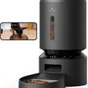 PETLIBRO Automatic Cat Feeder with Camera, 1080P HD Video with Night Vision, 5G WiFi Pet Feeder with 2-Way Audio, Low Food & Blockage Sensor, Motion & Sound Alerts for Cat & Dog Single Tray (Black)