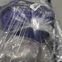 Hicarer 4 Pcs Halloween Wizard Costume Set Include Wizard Hat Cloak Wig Beard Wand Costume Accessories for Adults (Blue)