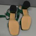 JOY IN LOVE Women's Chunky Platform High Heels Ankle Strap Block Heel Sandals 9
