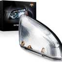Front Left Drive Side Mirror Turn Signal Light Compatible with Dodge Ram 1500, Ram 2500, Front Left Driver Side Mirror Turn Signal Light Lamp Housing 68064949AA (Driver's Side)