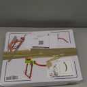 Ladder Stabilizer,Extended Ladder Stabilizer Accessory for Roof GutterWall,Ladder Stand-Off 450 lbs Heavy Duty Steel Wing Span/Wall Ladder Standoff with Non-Slip Rubber Bottom Pad (Orange)