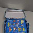 MAISON HUIS Bento Lunch Box for Kids With 8oz Soup Thermo, Leakproof Lunch Compartment Containers with 4 Compartment Bento Box, Thermo Food Jar and Lunch Bag, BPA Free,Travel, School(Animal Driving)