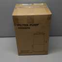 1000 GPH Light-Up Pool Filter Pump for Above Ground Pools | Built-in Blue LED Light, Transparent Housing for Real-Time Water Circulation & Filtration Monitor, Pool Cartridge Filter Pump System