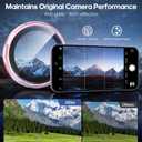 Xfilm for iPhone 17 Camera Lens Protector 16-Facet, Individual Metal with 9H Hardness, Scratch-Proof Camera Screen Protector, Stylish Accessories, Case Friendly (Pink)