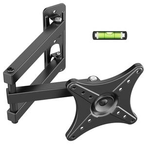 IWORKBOARD Full Motion TV Monitor Wall Mount Bracket for Most 13-32 Inch LED LCD Flat Curved Screen, Max VESA 100x100mm up to 33lbs, 360° Rotation Swivel Tilt Extension，Adjustable Articulating Arms (Not All Mounting Equipment Guaranteed)