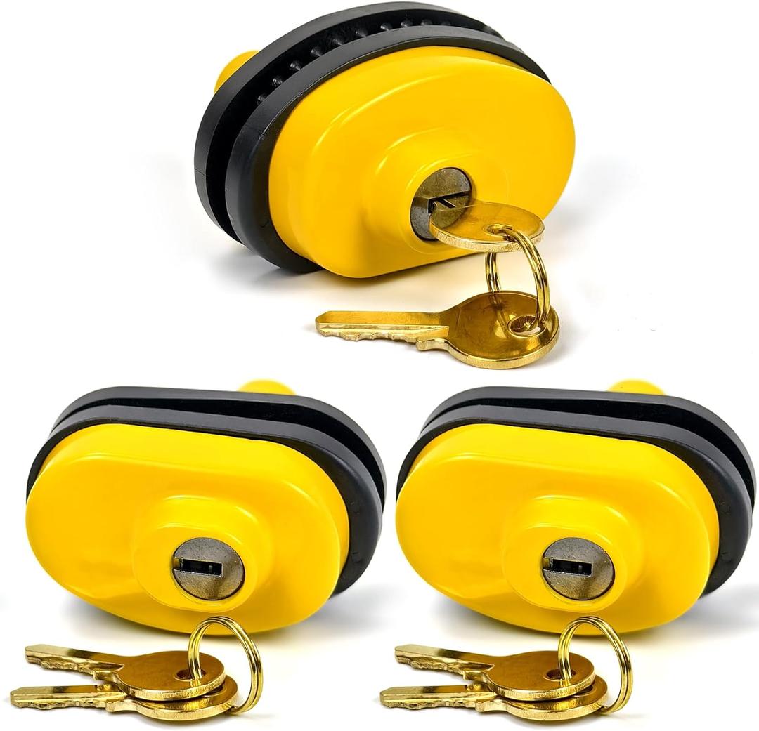 RioRand Gun Trigger Lock Alike Keyed Gun Lock Compatible with BB Gun, Rifles, Shotgun, Handgun, Pistol Firearm Safety Device (Yellow-3PS)