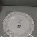 PEPPERLONELY 25 PC White Round Greaseproof Doilies, 16 Inch