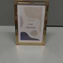 4x6 inch Picture Frame Design Vintage Style Metal Photo Frame with High Definition Glass Antique Display Holder for Tabletop (Gold-Antique)