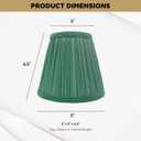 Royal Designs, Inc. CS-1059-5GR-6 Designer Mushroom Pleat Empire Chandelier Lamp Shade, 3 x 5 x 4.5, Green, 6-Pack