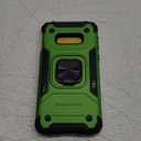 AYMECL for Samsung Galaxy S10E Case, Galaxy S10E Phone Case with Nano Explosion-Proof Film [2 Pack], Military Grade Double Shockproof with Kickstand Protective Case for Samsung S10E-Green