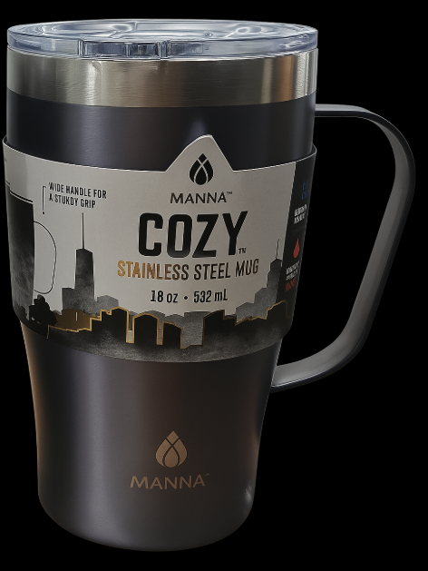 Manna Cozy Stainless Steel Mug 18 Oz Manna Cozy Stainless Steel Mug 18 Oz