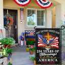 2 x 250 Year American Anniversary Flag Patriotic 250th Anniversary USA Flag 4th of July We The People 1776 Garden Flags for Outside 12x18 Inch Double Sided Outdoor Decorations