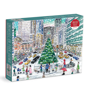Galison Michael Storrings Snowfall on Park Avenue 1000 Piece Puzzle from Galison  Perfect Holiday Puzzle for Adults, Beautifully Illustrated Winter Scene of Park Avenue, New York, Fun Indoor Activity