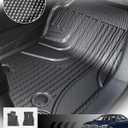 Floor Mats Fit for 2016-2022 BMW 7 Series (G12): 740i, 750i, M760i, 740e, 745e, Alpina B7 (Without Rear Executive Seats), Carbon Fiber Pattern 2 Row Custom Fit 3D Car Mats Luxury All Weather Guard