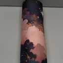 Pink Black Clouds Desk Mat XXL Large Extended Gaming Mouse Pad Celestial Mousepad with Stitched Edges, Office Desktop Decor Desk Pad Computer Mat, Laptop Keyboard and Mouse Mat, 31.5x15.75 in