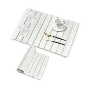 Large Stone Dish Drying Mats for Kitchen Counter, 24"(L)×16"(W) White, Drying Collapsible Dish Drying Mat, Eco-Friendly Absorbent Diatomaceous Earth Mats for Dishes Bottles Cups