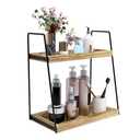 Dorhors 2 Tier Bathroom Counter Organizer Storage,Vanity Organizer for Bathroom Counter,Wood Standing Rack for Kitchen