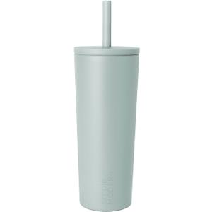 Simple Modern Insulated Tumbler with Lid and Straw | Leak-Proof Iced Coffee Cup | Ceramic-Lined Stainless Steel Travel Mug | Gifts for Women Her Him | Classic Signature | 24oz | Sea Glass Sage