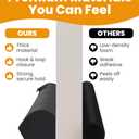 Everlasting Comfort 2 Sided Door Draft Stopper for Bottom of Door - Keeps Cold Air in & Heat Out, 100% Sound Proofing Strip Gap Filler, Quick Install Noise Blocker Sweep for Home - Fits 30"- 36" W