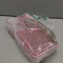 5 Pack Shower Caddy Organizer Rack Shelf for Inside Shower, Adhesive Bathroom Wall Storage Basket Rustproof Stainless Steel Shampoo Holder, Girly Bathroom Accessory Decor Set, Pink