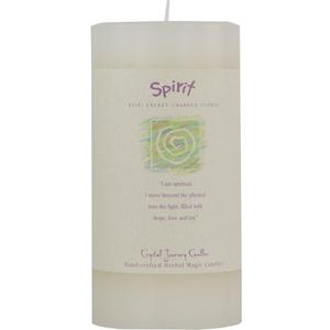 6" X 3" Crystal Journey Herbal Magic Reiki Charged Pillar Candle - Spirit