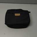 LEVEL8 Travel Toiletry Bag for Men Women, Water Repellent Shaving Bag for Toiletries Accessories, Storage Bags with Divider and Handle, Small/Black