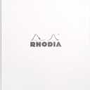 Rhodia Notepad, No18 A4, Lined - White, 8 1/4"" x 11 3/4""" (18601C)