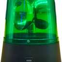 360 Degree LED Strobe Light, Disco Party Rotating Lamp DJ Flashing Stage Lights Police Car Beacon Siren Strobe Light with Switch Control for Home Room Dance Parties Birthday (COLOR:Green 1Pc)