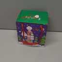 PARSUP Christmas Mug, Cute Ceramic Tea mugs with Santa Lid, Novelty Cup for Milk, Coffee, Hot Chocolate, Gift for Women, Kids, Colleagues, Family, Friends, 500ML/17.6OZ (Pink)