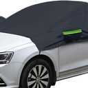 Extra Large Windshield Snow Ice Cover with Side Mirror Covers, Protects Windshield and Wipers from Weatherproof, Rain, Sun, Frost, Vehicles, Cars Trucks Vans and SUVs (94.5" x 65")