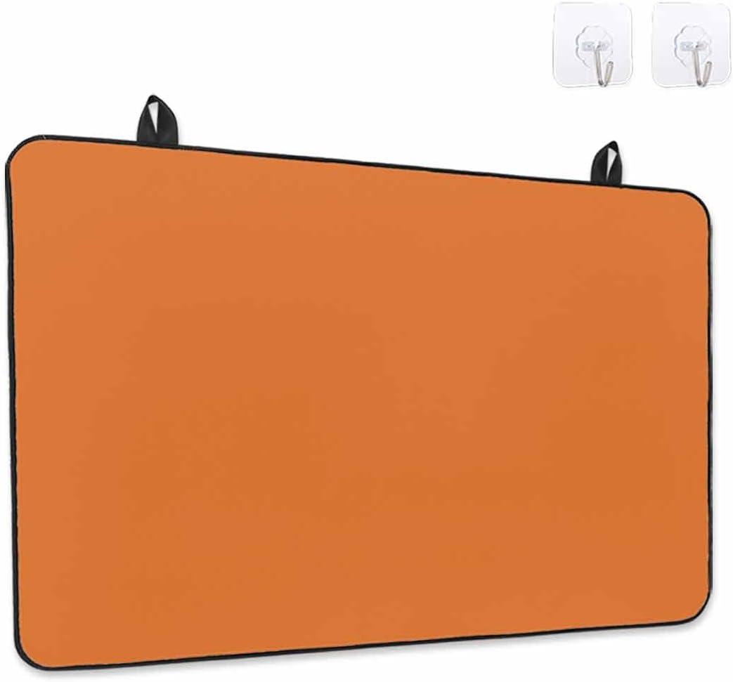 Stove Top Covers for Electric Stove 36x21 Inches, Orange HeatResistant Glass Cooktop Protector, Pure Orange Solid Color Simple Minimalism Art Ceramic Stovetop Countertop Covers Mat, Oven Cover