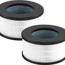 2 Pack AF-3222 HEPA Replacement Filter Compatible with Bulex AF-3222 Device, HEPA Filter and Activated Carbon Filter Set