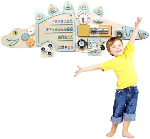 JWPEHOE Activity Wall Busy Board, Montessori Educational Toys, Toddler Learning Activity Center, Sensory Wall Panel for Kids, Daycare, Nursery, Classroom JWPEHOE Activity Wall Busy Board, Montessori Educational Toys, Toddler Learning Activity Center, Sensory Wall Panel for Kids, Daycare, Nursery, Classroom