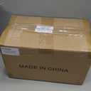 Leinuosen Acrylic Raffle Drum, 13 x 10.6 x 7 Inches Holds 1500 Tickets, Clear Raffle Tickets Box with Handle, Transparent Spinner Cage for Games, Party Activities (Hexagon, Dark Blue)