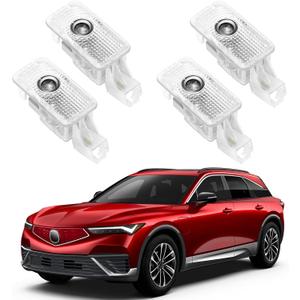 Car Door Lights Logo Projector - 4K HD Puddle Lights for Cars, No Fade Welcome Lights, Compatible with RLX/MDX/ZDX/TLX/TL/RDX Series (4 Pack)