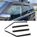 NI60 Original Side Window Wind Vent Deflector,4pcs Outside Mount Tape-On Nice Sun Rain Guards Set,Window Visor fit for 2017-2023 Nissan Armada