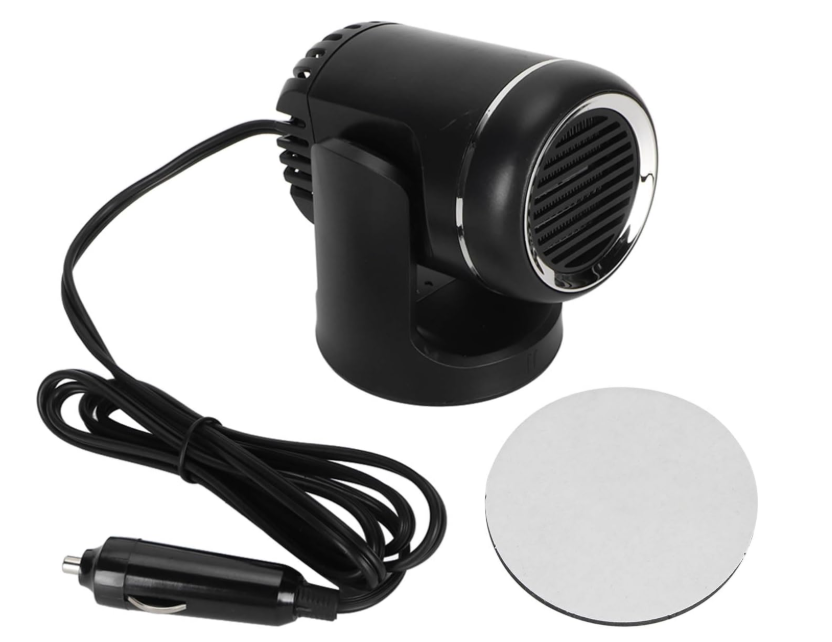 Auto Plugs Into Cigarette Lighter, 2 in 1 Car Heater 12V 120W Fast Heating and Cooling Fan Rotatable Portable Car Heater Fan with Cigarette Lighter Plug