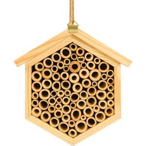 vensovo Mason Bee House - Natural Bamboo Bee Habitat Hotel for Carpenter, Pollinating, Leaf Cutter Bees vensovo Mason Bee House - Natural Bamboo Bee Habitat Hotel for Carpenter, Pollinating, Leaf Cutter Bees