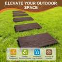 Sekcen 3 Pack Rubber Stepping Stones Outdoor Walkway Garden Recycled Paving Stones Pavers for Walkways