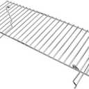 GRISUN Universal Grill Rack for Gas/Wood Pellet/Griddle/Smoker Grill, Warming Rack for Expand Cook Surface, Upper Rack with Foldable Leg Design, Chrome Plated Steel