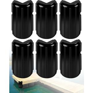 Dock Bumpers Dock Corner Bumper Fender Marine Boat Dock Bumpers for Edge Corner,Inflatable Dock Protection,Soft UV-Resistant Marine-Grade Vinyl,Stainless Steel Mounting Hardware Included, 8"x16"