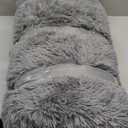 Merelax Soft Modern Indoor Large Shaggy Rug for Bedroom Livingroom Dorm Kids Room Home Decorative, Non-Slip Plush Fluffy Furry Fur Area Rugs Comfy Nursery Accent Floor Carpet 5 X 8 Feet, Grey
