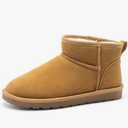 Bruno Marc Men's Winter Boots Cozy Suede Leather Cold Weather Outdoor Casual Warm FuzzyClasic Short Boots, Size 10.5