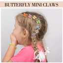 Obeoby 128 Pcs Mini Butterfly Hair Claw Clips, Toddler Baby Girl Hair Clips - Cute Hair Accessories Holiday Birthday Gifts (32 Colors)